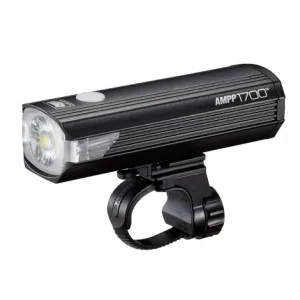 Cateye AMPP1700 Rechargeable Front Bike Light  - Black / Front / Rechargeable