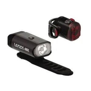 Lezyne Mini Drive 400 / Femto USB Drive Led Light Set - Black / Rechargeable / Light Set