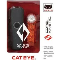 Cateye Sync Core / Sync Kinetic Bluetooth Connected Bike Light Set