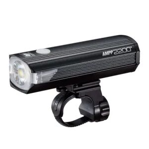 Cateye AMPP 2200 Rechargeable Front Bike Light - Black / Front / Rechargeable