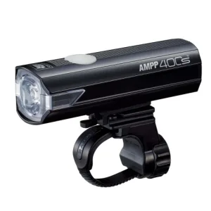 Cateye AMPP 400S USB Rechargeable Front Light - Black / Front / Rechargeable