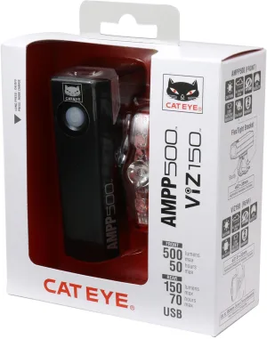 Cateye Ampp 500S/Viz 150 Light Set